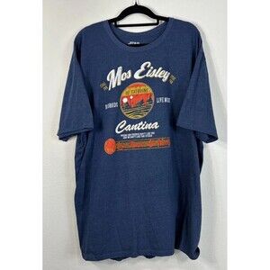 Mad Engine Star Wars Mos Eisley Cantina Tatooine Graphic T-Shirt Size 3XL Navy